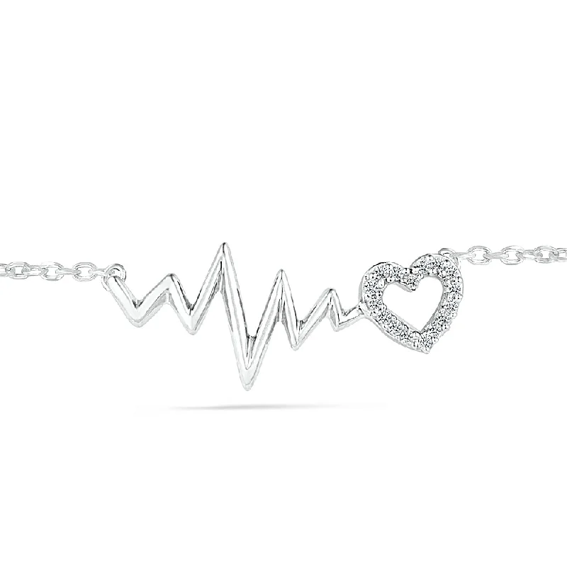 Diamond Heartbeat Bracelet