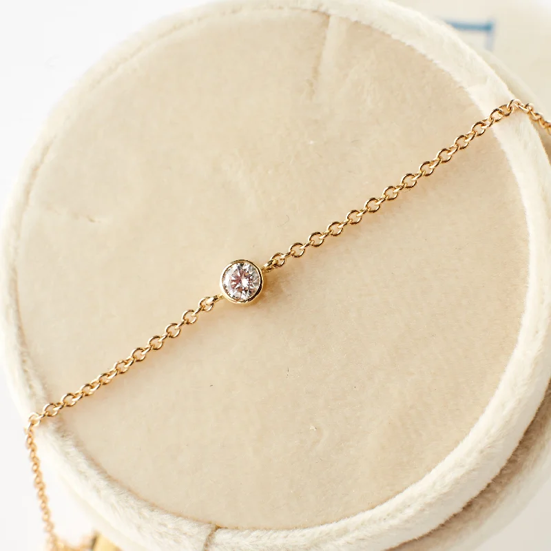 Ellie Bracelet - Bezel Setting with Lab-Diamond