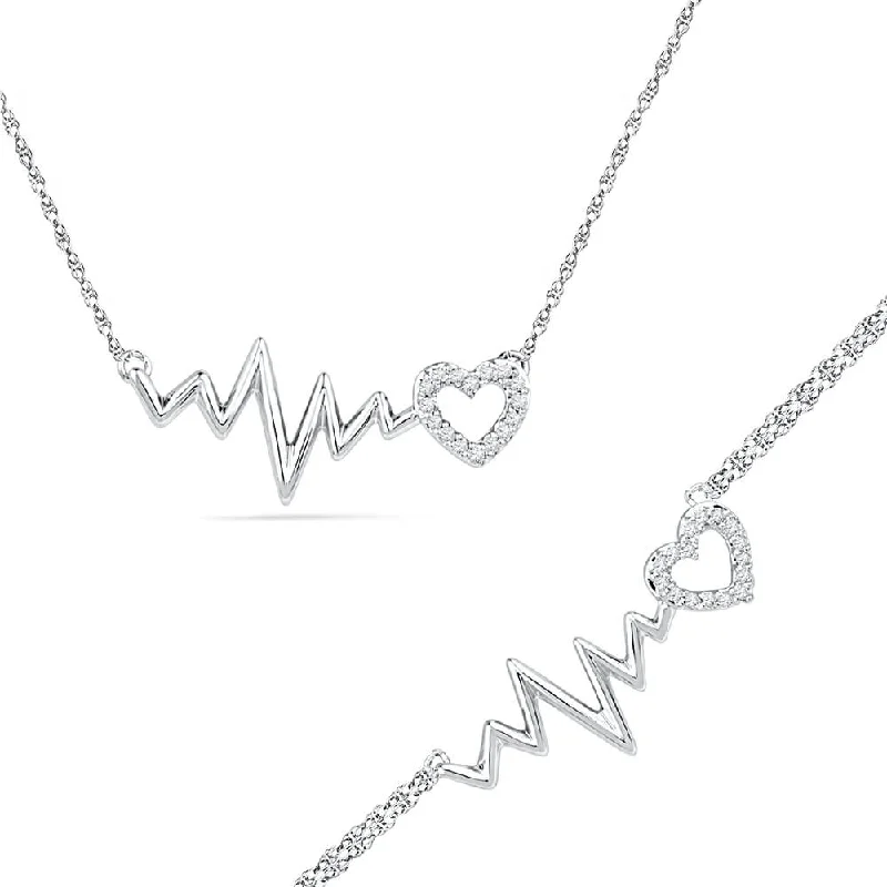 Heartbeat Necklace and Bracelet Gift Set