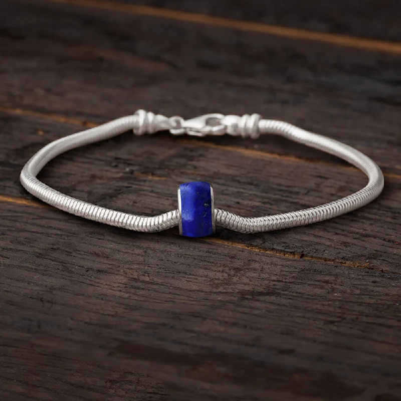 Blue Charm Bead Bracelet