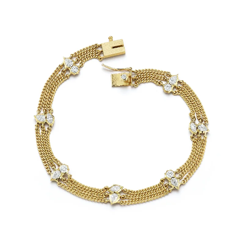 Posey 3-Row Station Bracelet