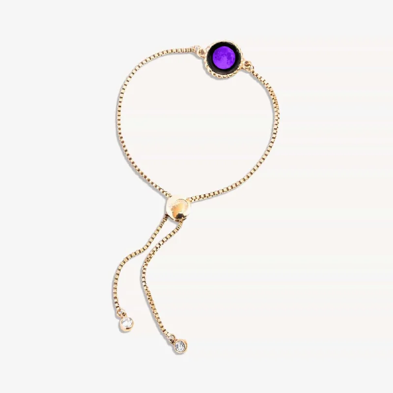 Purple Moon Carina Twist Bracelet in Gold