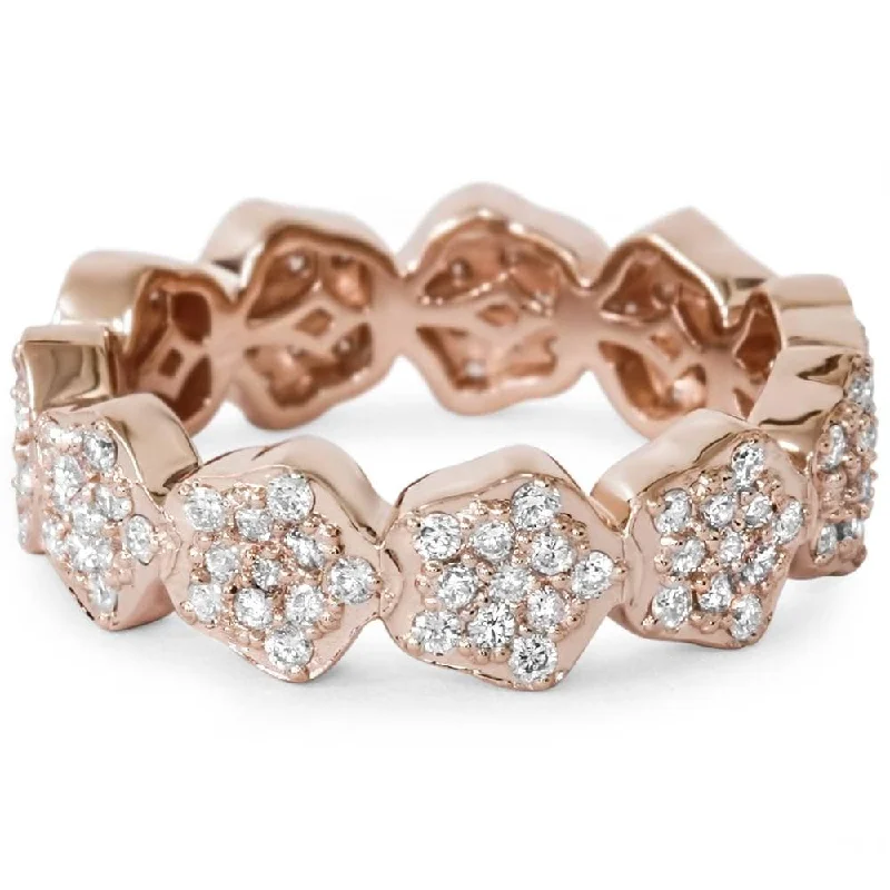 1 1/2ct Diamond Eternity Ring Rose Gold