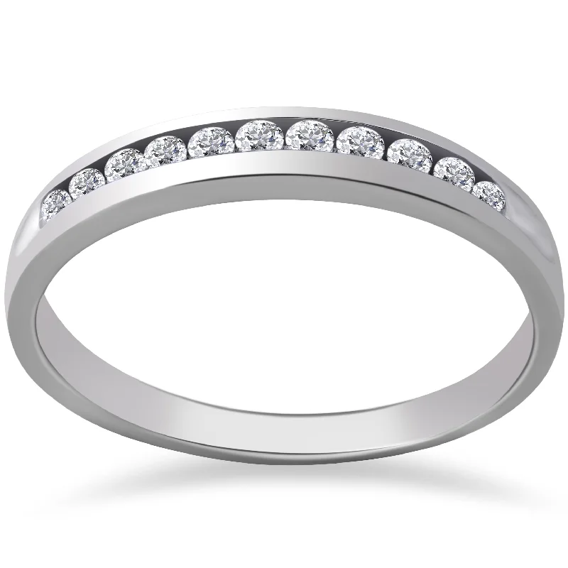 1/2 ct Caitlyn Lab Grown Diamond Wedding Ring 14k White Gold