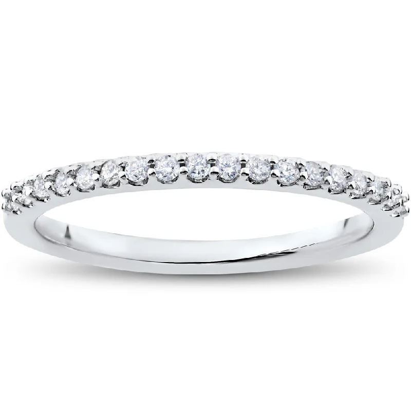 1/5 ct Lab Created Diamond Wedding Ring in 14k Gold or Platinum