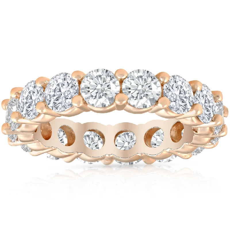 5ct Diamond Eternity Ring 14K Rose Gold