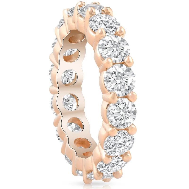 5ct Diamond Eternity Ring Rose Gold