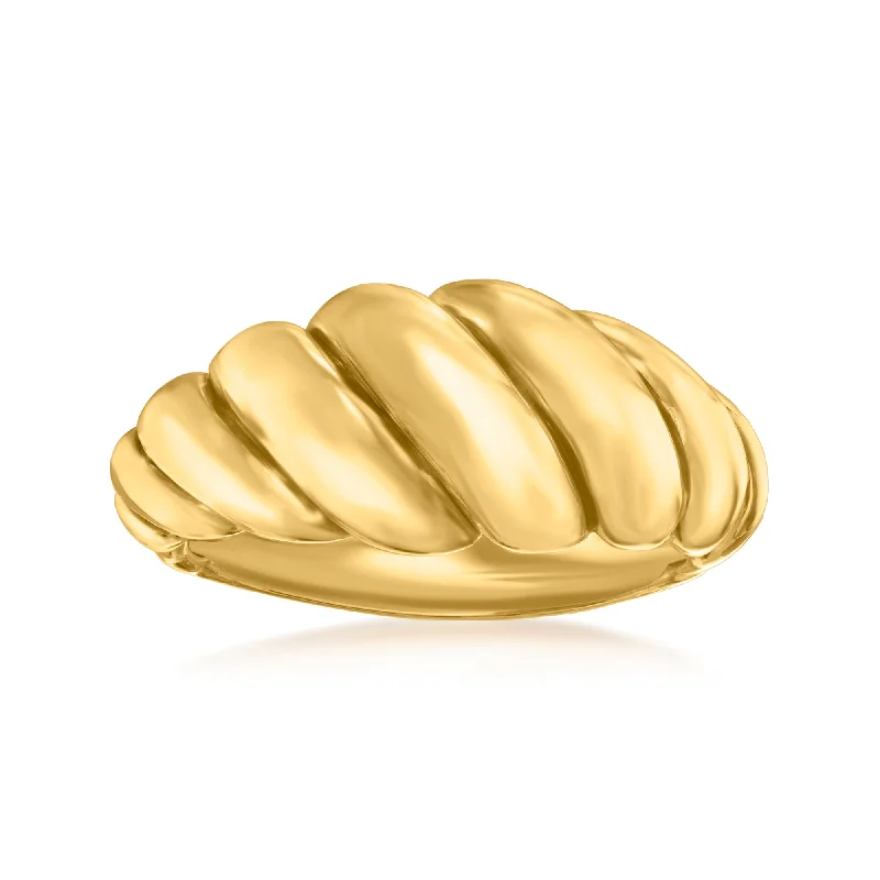 Ross-Simons Italian 14kt Yellow Gold Shrimp Ring