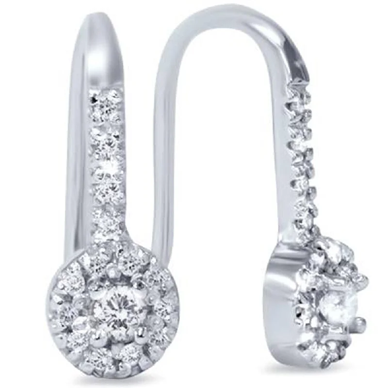 1/4ct Diamond Earrings White Gold