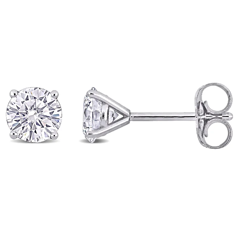 Created Forever by Miadora 1ct TDW Lab-Grown Diamond Stud Earrings in 14k White Gold