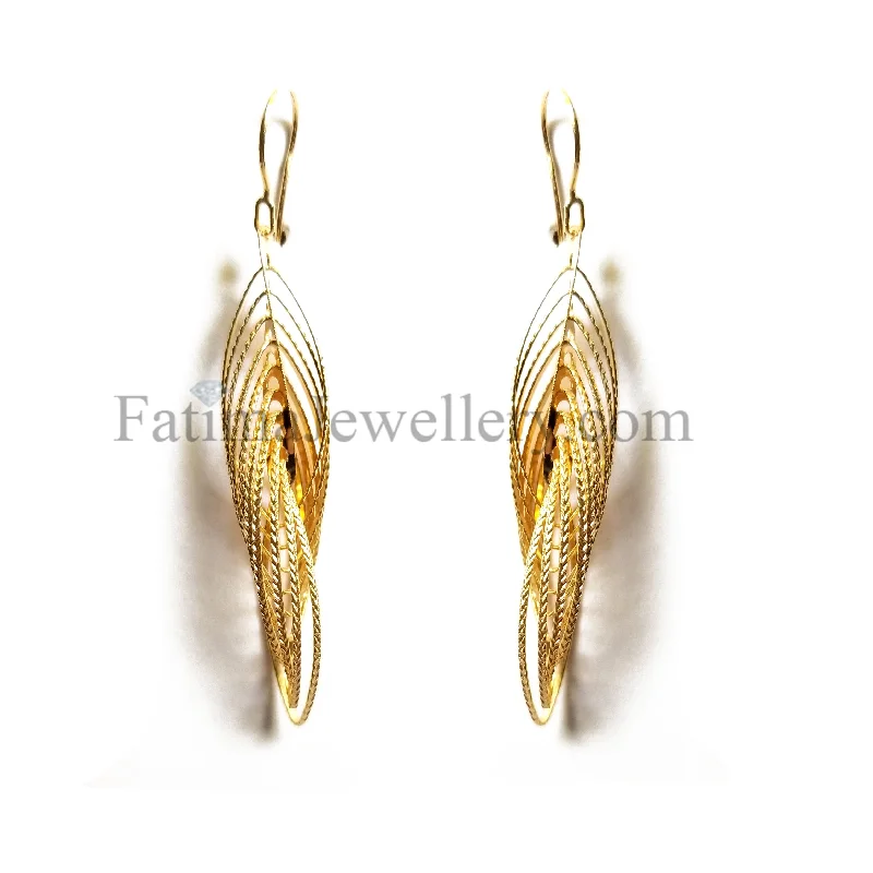 Earrings - Gold Modern Hanging