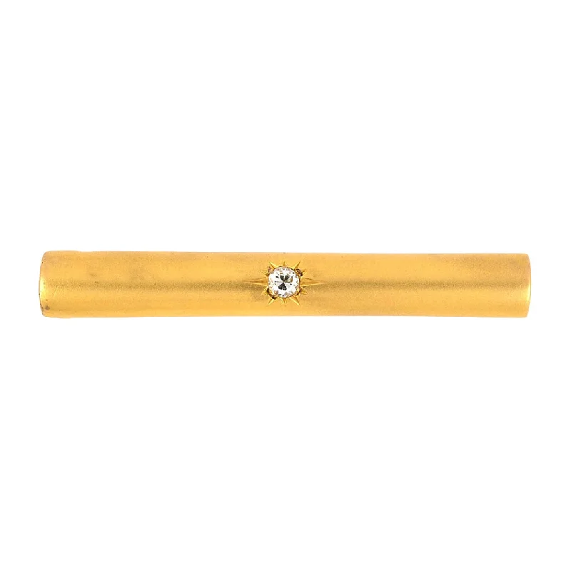 Victorian Diamond Tubular Bar Pin